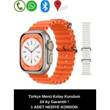 Normadia T900 Ultra S 45MM Akıllı Saat, 1.99 Inç, Gümüş Kasa, Kordon Hediyeli