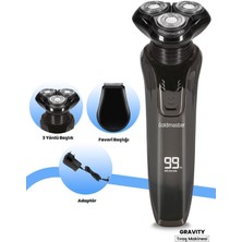 Allians Gravity LED Ekranlı 2in1 Su Geçirmez Esnek Oynar Başlıklı Tıraş Makinesi