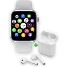 Normadia Akıllı Saat L800 ve Airpods I12 Kablosuz Kulaklık Set Siyah