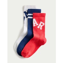 Marks & Spencer 3'lü Desenli Çocuk Çorap