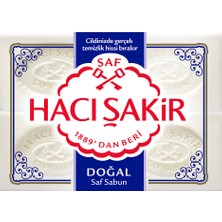 4 Adet Hacı Şakir Beyaz Banyo Sabun 600 G