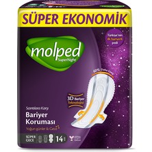 5 Adet Molped Süpernight Süper Eko. Süper Gece 14'lü