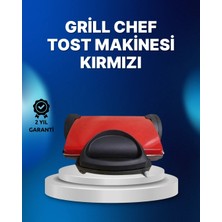 Argesco Mühendislik Tost Makinesi Kırmızı Döküm Plaka 6+ Dilim Çok Kapasiteli Izgara