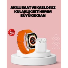 Normadia Şık ve Fonksiyonel 45 mm Geniş Ekran Akıllı Saat ve Kulaklık Seti