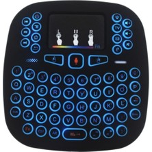 Normadia 2.4ghz Mini Kablosuz Touch Pad Işıklı Klavye, Taşınabilir ve Kullanışlı