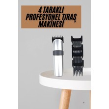 Allians Profesyonel Şarjlı Saç ve Sakal Tıraş Makinesi, Ayarlanabilir 4 Tarak