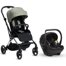 Kraft Tokyo Plus Travel Sistem Bebek Arabası, Çift Yönlü, Tam Yatış,  I-Size Uyumlu, Ana Kucaklı, 0-22 Kg, Siyah