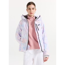 Helly Hansen HHA.66086_HHA.687_W Valdısere 3.0 Lila Normal Desenli Kadın Kayak Montu