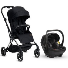 Kraft Tokyo Plus Travel Sistem Bebek Arabası, Çift Yönlü, Tam Yatış,  I-Size Uyumlu, Ana Kucaklı, 0-22 Kg, Siyah