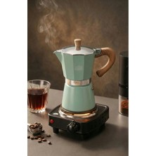 PremiumPort 6’lı Mokapot Seti, Italyan Tarzı Kahve Demleme, Şık ve Dayanıklı Tasarım