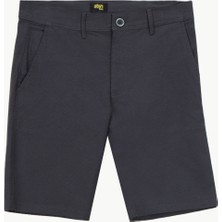 Stan Co. Lastikli Bel Normal Açık Gri Erkek Bermuda Şort STNBS00010