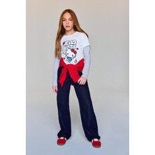 DeFacto Wide Leg Konforlu ve Ferah Geniş Paça Jean Pantolon Kız Çocuk G4648A826SM