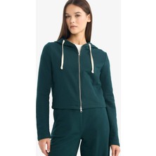 DeFacto Oversize Kapüşonlu Fermuarlı Sweatshirt G6384AX25WN