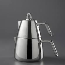 PremiumPort Paslanmaz Metal Çaydanlık, Şık ve Dayanıklı Tasarım, 500 ml