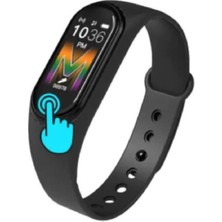 Normadia Şık Siyah Akıllı Bileklik, Bluetooth Bağlantılı ve Çok Fonksiyonlu