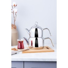 PremiumPort Indüksiyon Tabanlı Mini Çaydanlık Takımı, Şık ve Kullanışlı Set