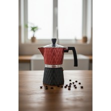 PremiumPort Prenses Moka Pot 6 Fincan, Şık ve Dayanıklı Kahve Demleme Seti