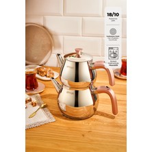 PremiumPort Şık ve Kullanışlı Midi Çaydanlık Takımı, 1.0-1.6 Lit