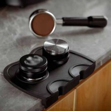 PremiumPort Kahve Espresso Tamper ve Tamping Mat Düz Taban Silikon Seti