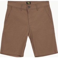 Stan Co. Lastikli Bel Normal Koyu Kahve Erkek Bermuda Şort STNBS00011