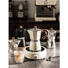 PremiumPort 6 Kupa Kahve Demleme Makinesi, Italyan Tarzı, Şık ve Kullanışlı