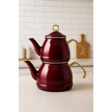 PremiumPort Paslanmaz Çaydanlık Seti, Şık ve Dayanıklı, Güzel Sunum Için Ideal