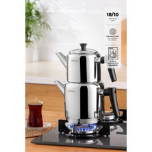 PremiumPort Paslanmaz Çaydanlık Seti, Dayanıklı ve Şık Tasarım, Pratik Kullanım