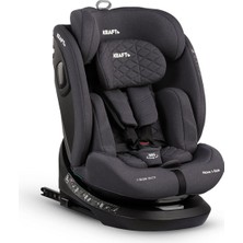 Kraft Move I-Sıze Oto Koltuğu Isofixli, 360 Derece, I-Size, Yan Darbe Koruması,  0–36 kg / 40–150 Cm, Siyah