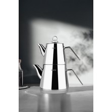 PremiumPort Mini Paslanmaz Çelik Çaydanlık Takımı, 0.80-1.90 Lt.