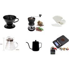 PremiumPort V60 Filtre Kahve Demleme Seti, Barista Kalitesinde, Zarif ve Kullanışlı