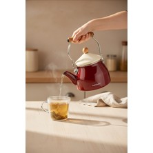 PremiumPort Nostaljik Ahşap Saplı Kettle, Şık ve Kullanışlı Tasarım