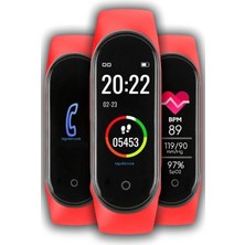 Normadia Renkli Ekranlı Akıllı Bileklik, Android ve Ios Uyumlu, Nabız Ölçer