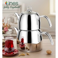 PremiumPort Paslanmaz Çelik Çaydanlık, Modern ve Şık Tasarım, Dayanıklı ve Kullanışlı