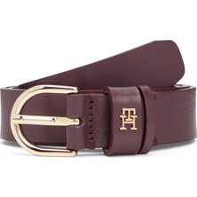 Tommy Hilfiger Bordo Kadın Kemer Essentıal Effortless 2.5 Go
