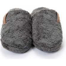 Peluche Gri Erkek Ev Terliği 25E-T1 - 2