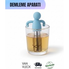PremiumPort Figürlü Çay ve Bitki Çayı Demleme Aparatı, Bardak Kenarına Sabitlenebilir