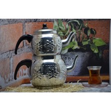 PremiumPort Alüminyum Motifli Çaydanlık 1,7 Litre, 3 Kişilik, Şık ve Dayanıklı