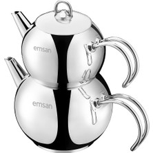 PremiumPort Şık Midi Indüksiyon Çaydanlık Takımı 1.1-2 Lt, Dayanıklı ve Kullanışlı