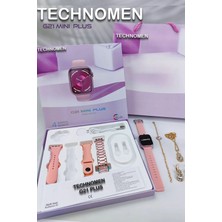 Normadia G-21 Mini Plus 41MM Kadın Akıllı Saat Seti, 4 Kordon, Bileklik ve Kolye Hediyeli