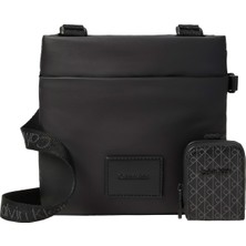 Calvin Klein Siyah Erkek Postacı Çantası Puffer Utılıty Flatpack