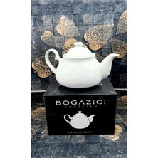 PremiumPort Şık ve Dayanıklı 0.85 Lt Porselen Çay Demliği