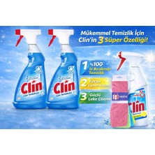 Clin Limonlu Cam Temizleyici Sprey (1ADET) Clin Pırlanta Parlaklığı Cam Temizleyici Sprey (2 Adet ) +4 Lü Mikrofiber Temizlik Bezi Hediyeli