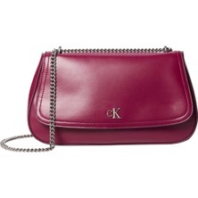 Calvin Klein %51 Geri Dönüştürülmüş Polyester, %49 Poliüretan Bordo Kadın Çapraz Çanta LV04F3171GZ1K