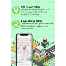 Normadia Çocuklar Için Konum Takipli Akıllı Saat, Sos ve Gps Özellikli Siyah