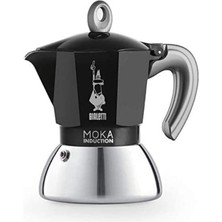 PremiumPort Şık Siyah Indüksiyon Mokapot 4 Cup, Pratik ve Lezzetli Kahve Keyfi