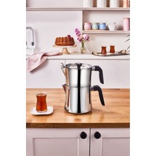 PremiumPort Şık Siyah Maxi Çaydanlık Takımı, Zarif ve Fonksiyonel Tasarım