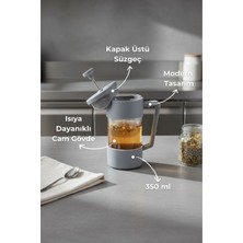 PremiumPort Şık 350 ml French Press, Kahve ve Çay Için Ideal, Modern Tasarım