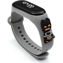 Normadia Su Geçirmez Çocuk Dijital LED Saat, Renkli Slikon Kordonli