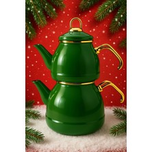 PremiumPort Vintagestyle Emaye Çaydanlık, Şık ve Dayanıklı Mutfak Tasarımı