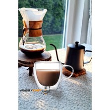 PremiumPort Kaliteli 600ML Cam Filtre Kahve Demliği ve Dripper Seti